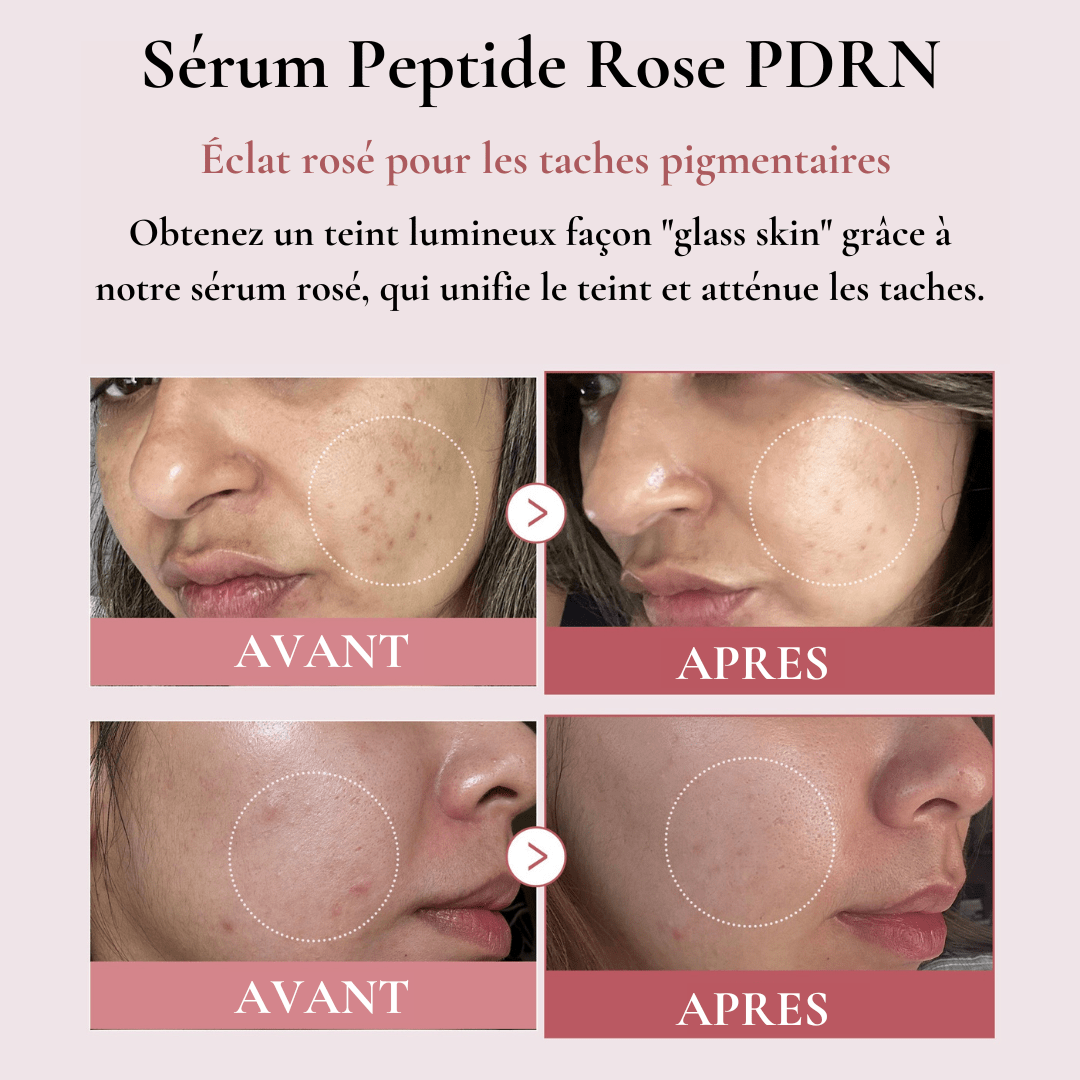 Sérum rose illuminant aux peptides et PDRN